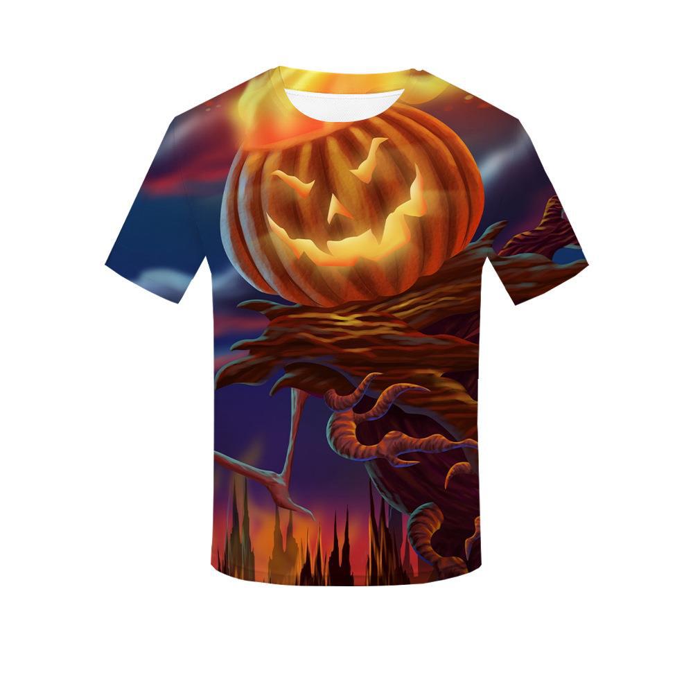 Halloween personlig 3D-tryckt t-shirt för vuxna män sommar kortärmade t-shirts