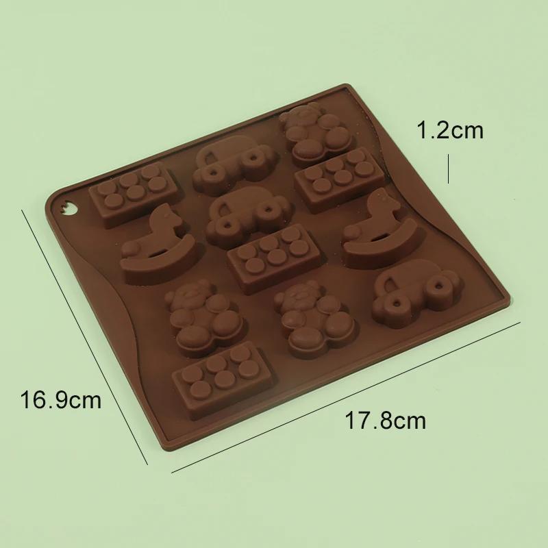 Chocolate Silicone Baking Mold Horse Multiple Flower Shape Cake Cookies Bread Candy Pastry Gummy Jelly Soap Candle Making Tool