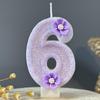 Handmade DIY Number Birthday Cake Candles - Creative Party Decoration