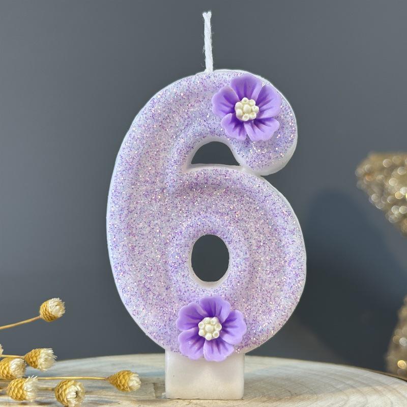 Handmade DIY Number Birthday Cake Candles - Creative Party Decoration