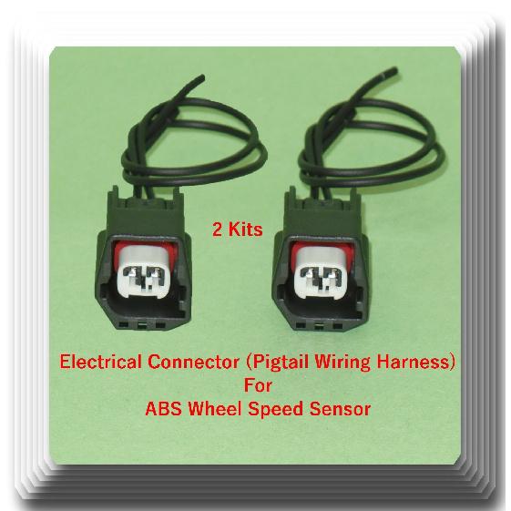 2x Connector of ABS Wheel Speed Sensor Front or Rear L/R Fits:Range Rover Evoque
