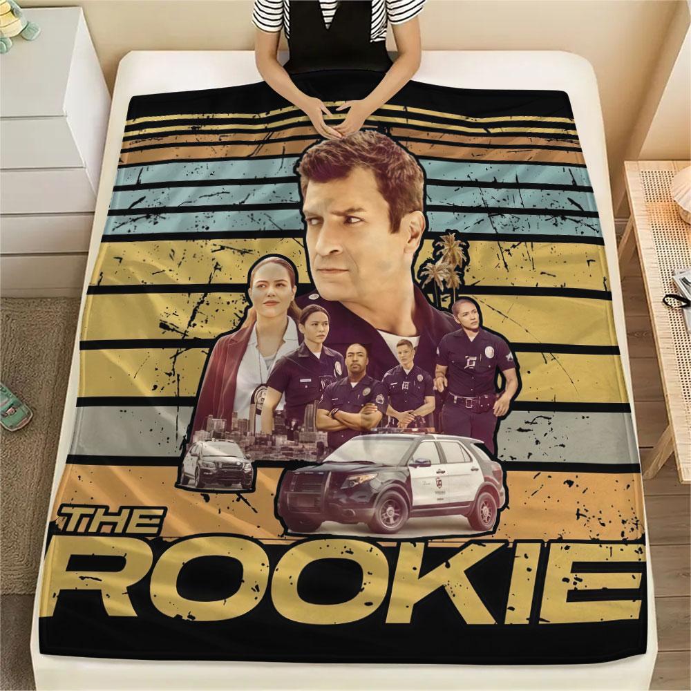 1 PZ Coperta di Flanella Fantasia THE ROOKIE Adatta a Tutte le Stagioni per Arredamento Casa Calore e Comfort Regali Regalo Festivo