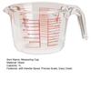 1L Glasmessbecher mit Griff Ausguss Präzise Skala Hitzebeständig Kochen Backen Flüssigkeit Mehl Pulver Messbecher Küchenhelfer