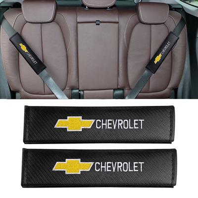 2pcs Car Seat Belt Pad Shoulder Cover Cushion Seat Belt Pad Auto Accessories for Logo Lacetti Aveo Cobalt Cruze Malibu