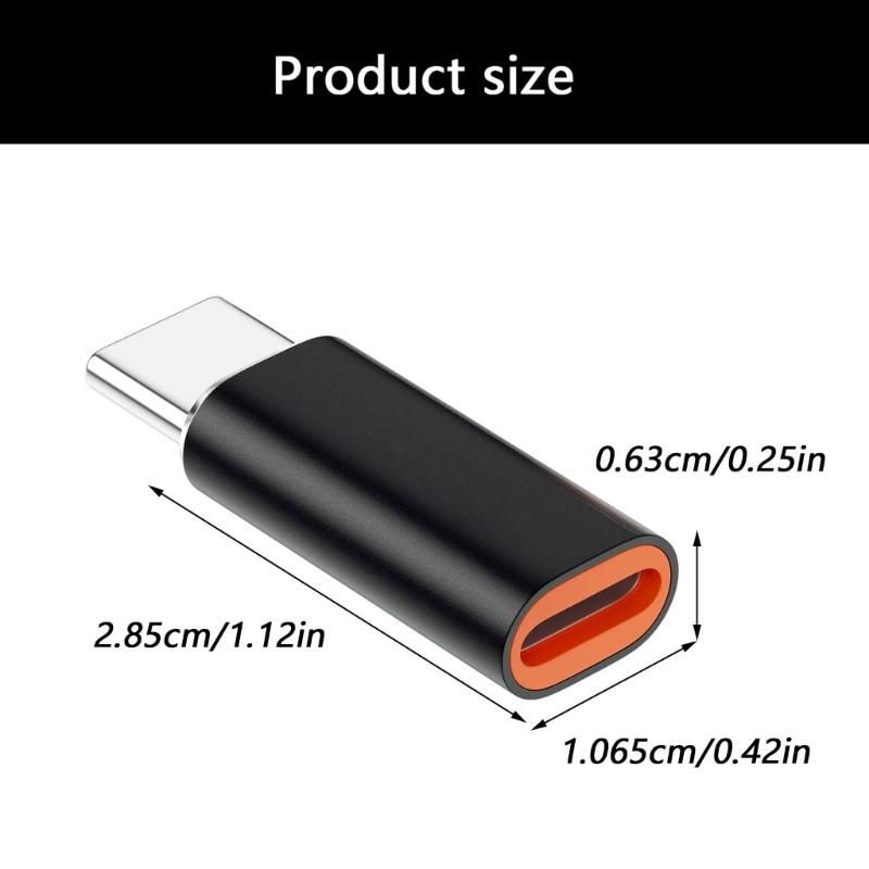 Light Female To USB Type C Converter Adapter Solid Metal Build Compactly Design for Car Use Seamlessly Device Charging