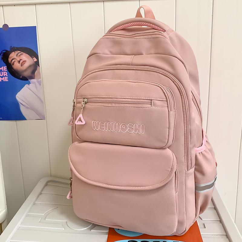 Dětský školní batoh pro žáky základní školy, velkokapacitní, pro dívky, pro žáky nižší střední školy, batoh s nápisem