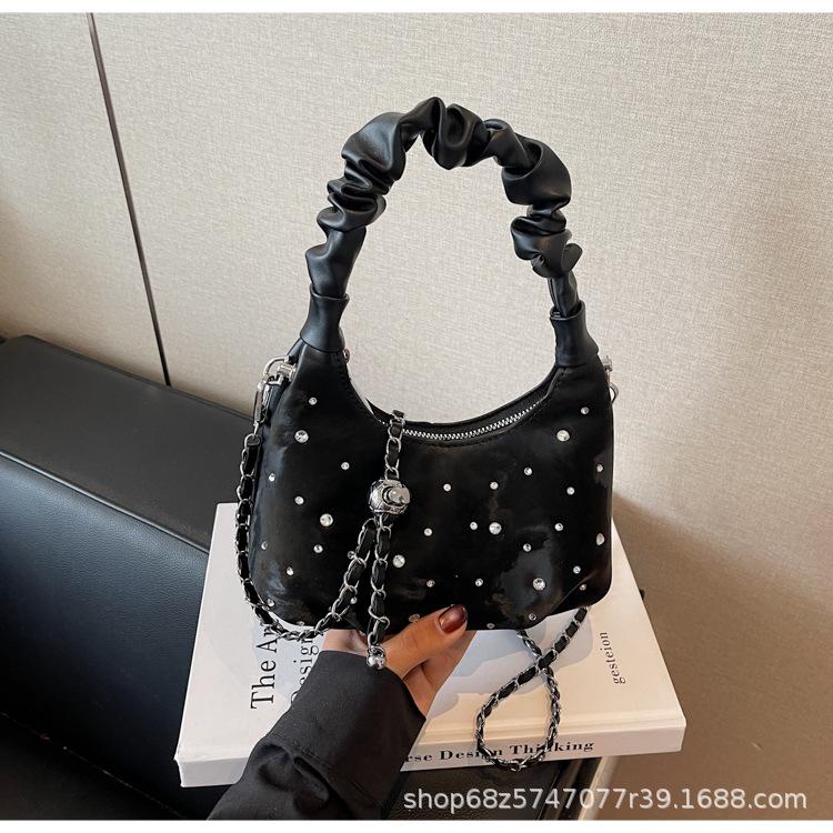 Premium Texture Portable Cloud Bag 2025 Summer New Niche Foreign Style Shoulder Bag Trendy Fashion Commuter Messenger Bag