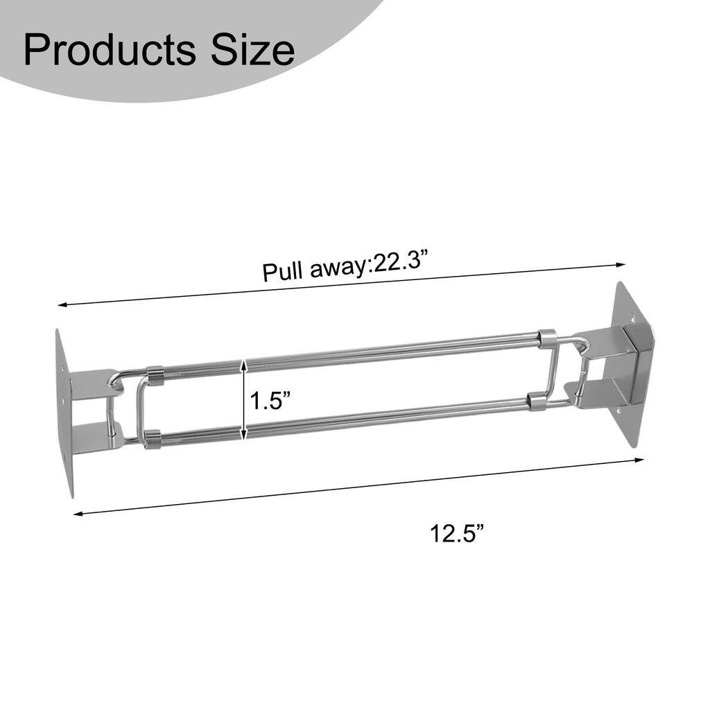 Long-Lasting Storage Solution Adjustable Fridge Bars Organize Refrigerator Bars Easy Installation Low-Temperature Resistance