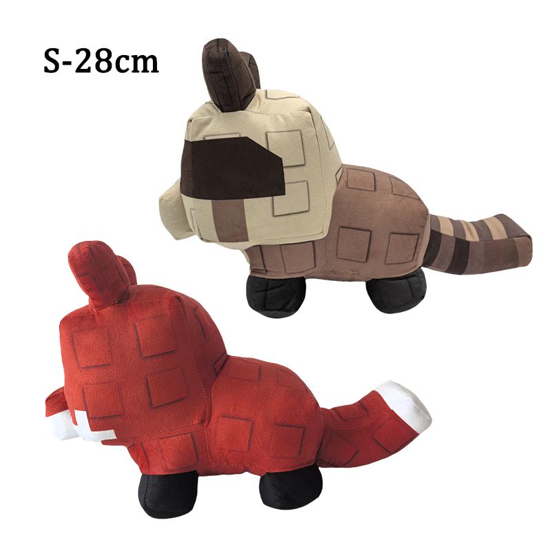 TreasuringU 28/40cm Grow Garden Wolf Plush Toys Game Cartoon Raccoon Fox Stuffed Dolls Pillow Soft Toy Brinquedos Birthday Gifts