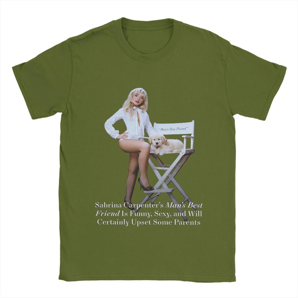 Sabrina Carpenters   T-Shirts Men  Novelty Cotton Tees Crewneck Short Sleeve T Shirt Gift Idea Clothes