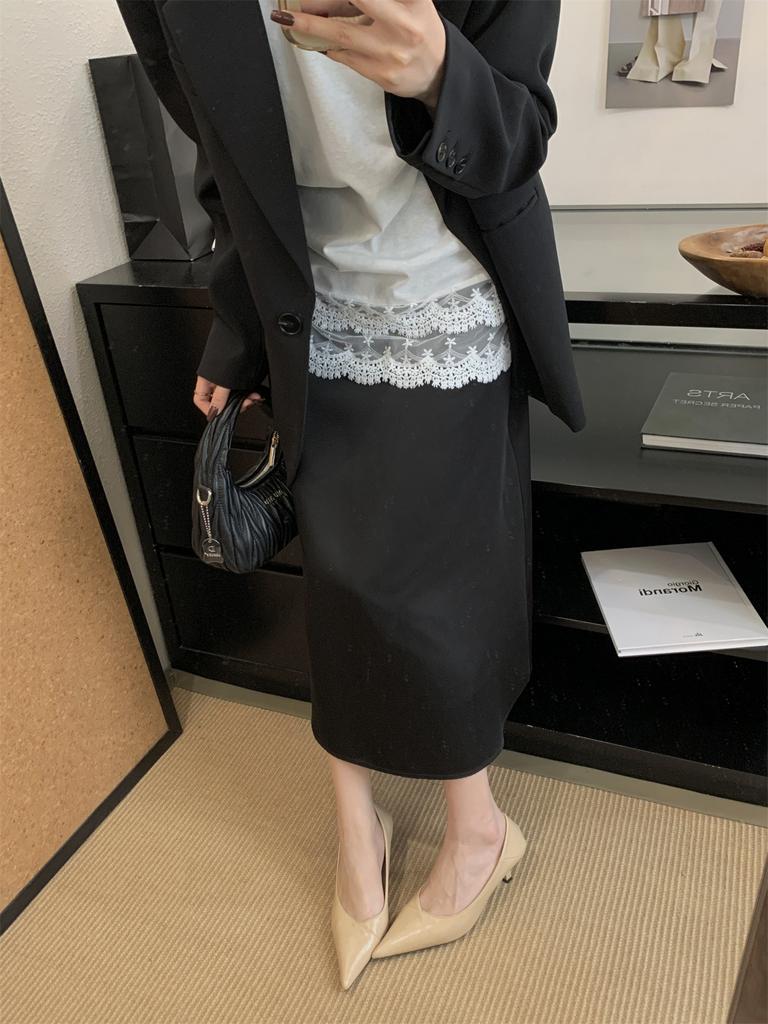 Commuter Daily! Cold Pointed Head Shallow Mouth Single Shoes Women's Spring Middle Heel Stiletto Shoes Fashion French High Heels