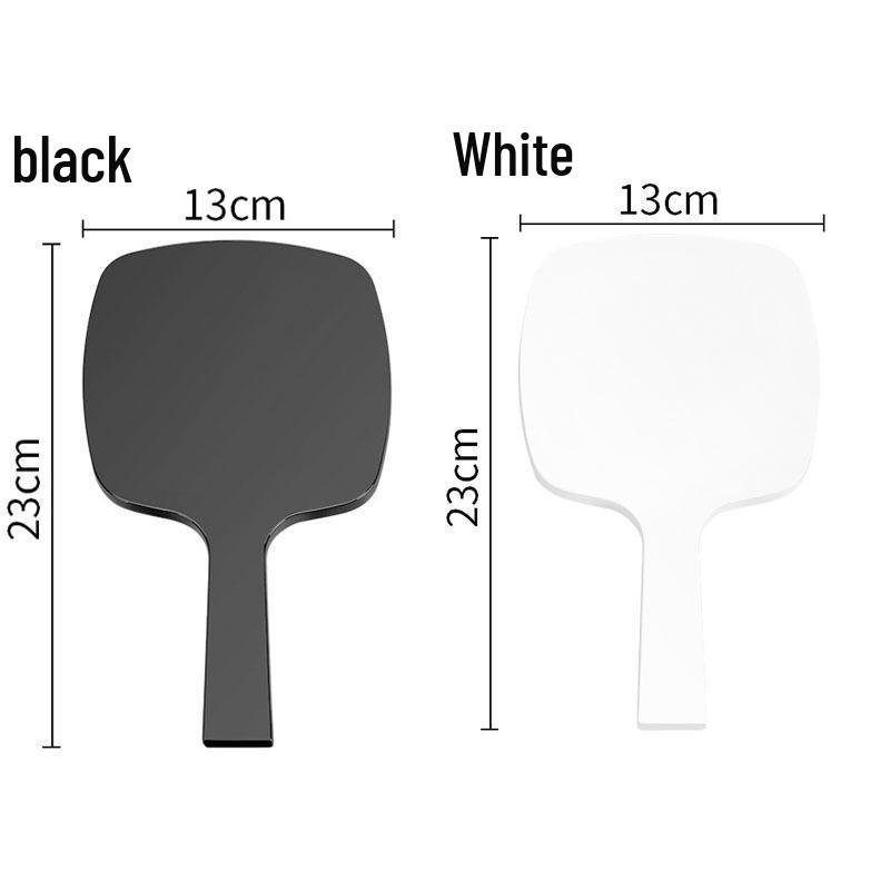 Trendy French-Style Luxury Handheld Makeup Mirror with Round Corners