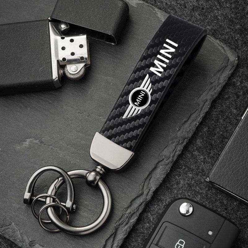 Portachiavi per Auto in Pelle di Vitello Lega di Zinco Accessori Portachiavi Auto Per MINI Cooper R56 F56 R50 JCW Cabrio Aceman Countryman Clubman WORKS  rdxzk11