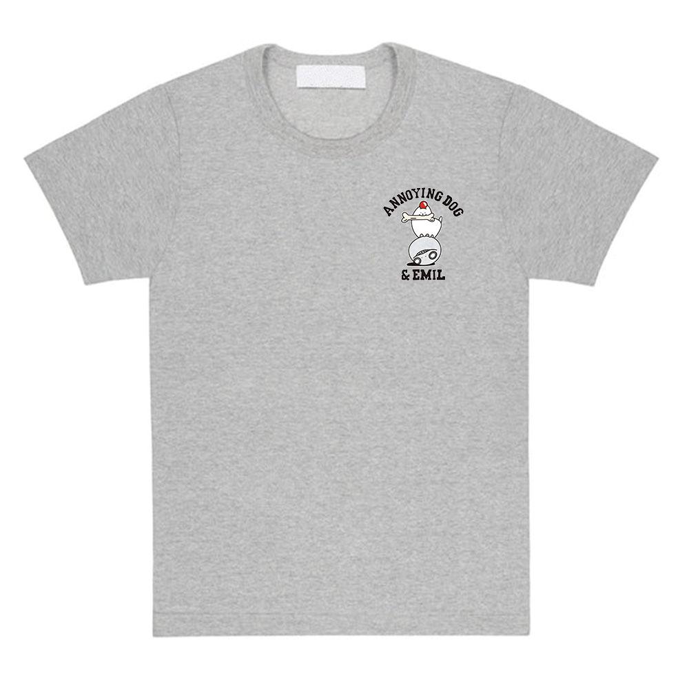 Annoying Dog and Emil Tee Game UNDERTALE X SQUARE ENIX T-shirt Short Sleeve Loose Cotton Tshirts Streetwear Graphic T Shirt