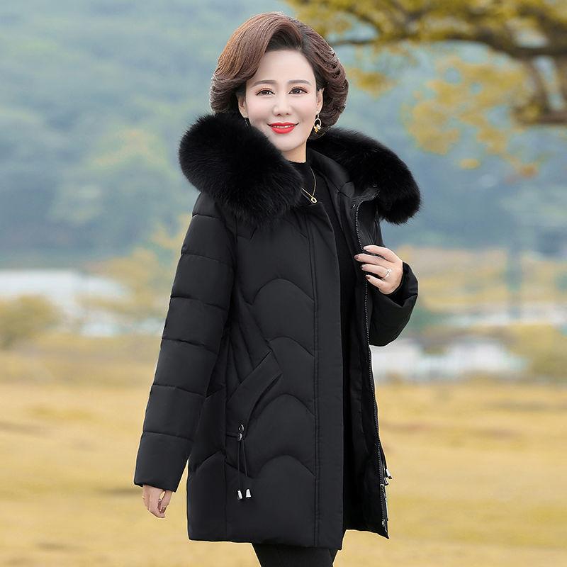 Giacca con Cappuccio Corta Calda da Donna Taglie Forti Autunno Inverno Collo di Pelliccia Zip Monocolore Semplice e Versatile Capospalla