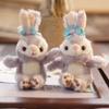 Ins Little Rabbit Pendant Plush Toy Doll Small Rabbit Doll Cute Bag Hanging Decoration Keychain