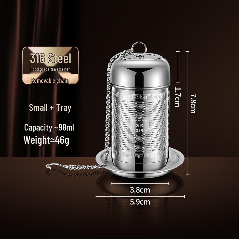 316 Stainless Steel High-Density Mesh Tea Infuser and Strainer