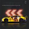 1/32 BMW M8 GTE Collaboration Version Alloy Sports Car Model Diecasts Metal Racing Car Vehicles Model Sound Light Kids Toys Gift