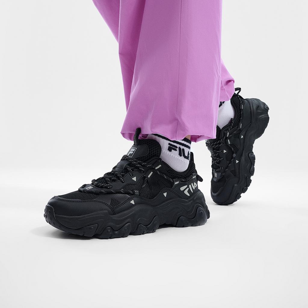 New FILA FLUID 5 Cat Paw 5.0 Anti Slip Wear Resistant Low Top Casual Shoes Women's Black F12W422103FBK