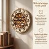 Wood Dessert Theme Wall Clock Silent Sweep Movement Silent Wooden Wall Clock  Living Room Decor