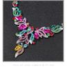 Exaggerated Retro Oil Painting Necklace Set: European & American Design Clavicle Chain Sweater Accessory