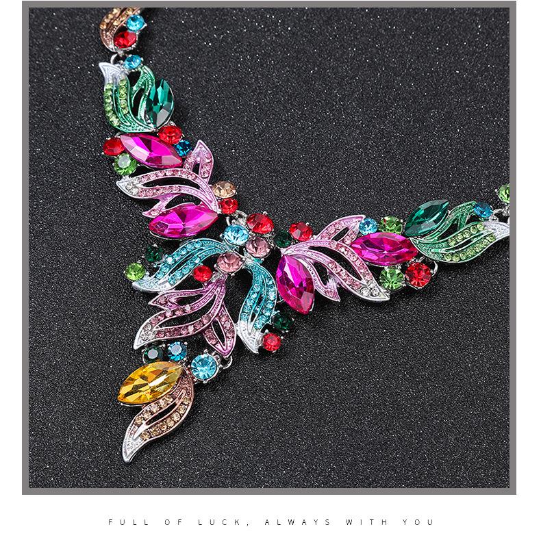 Exaggerated Retro Oil Painting Necklace Set: European & American Design Clavicle Chain Sweater Accessory