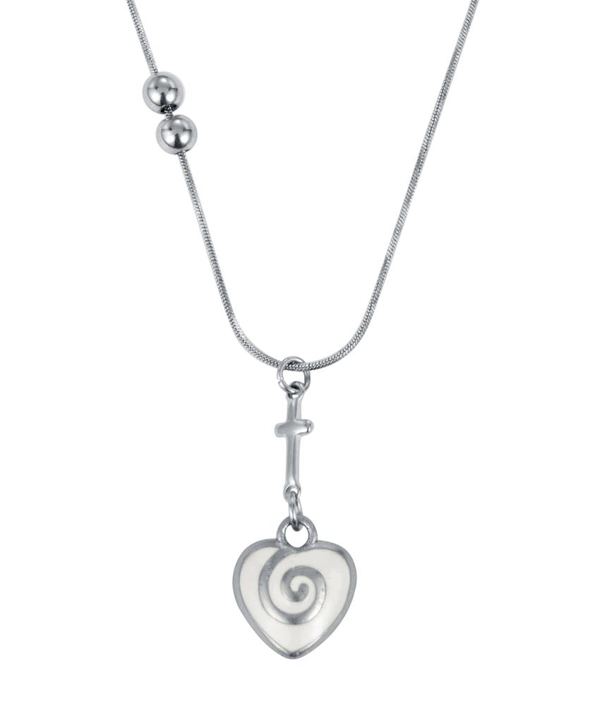 Nff Heartmaze Necklace-White