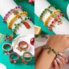 Christmas Charm Bracelets For Women Snowflake Santa Claus Holiday Accessory
