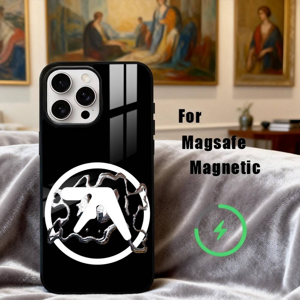 A-Aphex T-Twins-S Logo A-Art  Phone Case For iPhone17,16,15,14,13,12,11 Plus,Pro Max Magnetic For Magsafe Wireless Charging