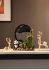 Bamboo Panda Decorative Ornament for Living Room, Office, or Entryway