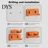 Compact Tool Holder for Balcony Wall Mount Garage Organizer, Heavy Duty ABS Storage Bracket, Weather Waterproof Rack Outdoor Resistant Multi-Purpose