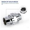 Shower Head Balls Adapter Brass Adjustable Shower Arm Connector Brass Shower Connector Balls Joint Easy to Install