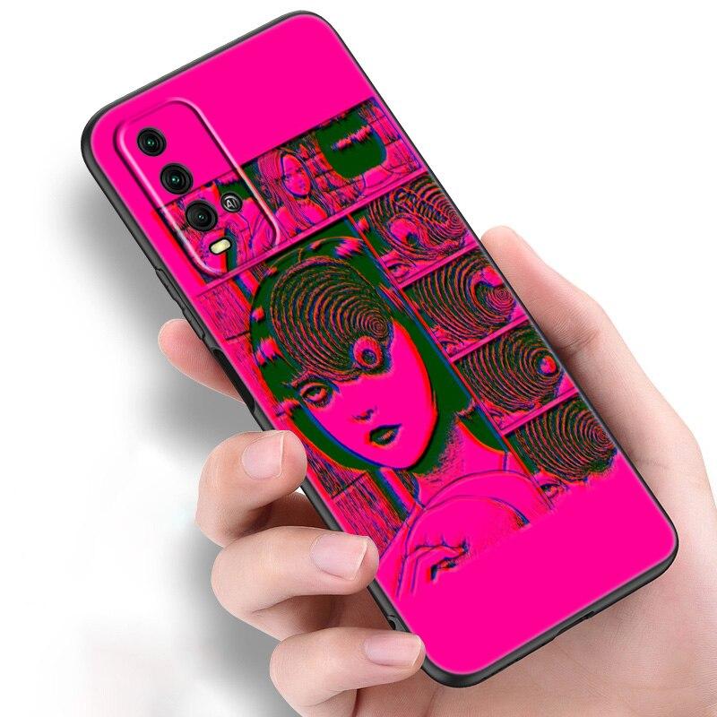 Hororový komiks junji ito Tomie Tees Glitchcore pouzdro na telefon pro Xiaomi Redmi Note 11 10 9 8 Pro 11T 10T 10S 9S 8T 9 9A 9C 9T kryt