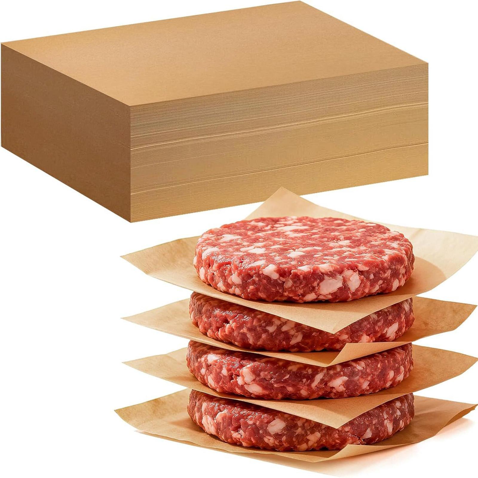 

Disposable Square Oil Proof Paper Meat Patty Pad Paper Baking Paper One Size