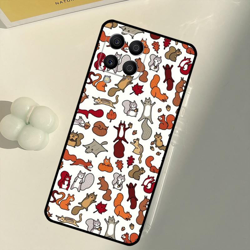 Cartoon Animal Squirrel For Samsung Galaxy M16 M06 M12 M55 M15 M35 M14 M34 M54 M11 M21 M31 M13 M33 M53 M32 M52 Case