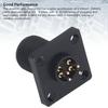 Pin Type Aviation Plug 4 Pin Threaded Square Shape IP67 PCB Panel Aviation Wire Connector Plug