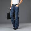 Jeans svasati da uomo Jeans svasati con gamba svasata Designer maschile Jeans classici in denim Jeans blu svasati larghi elasticizzati a vita alta