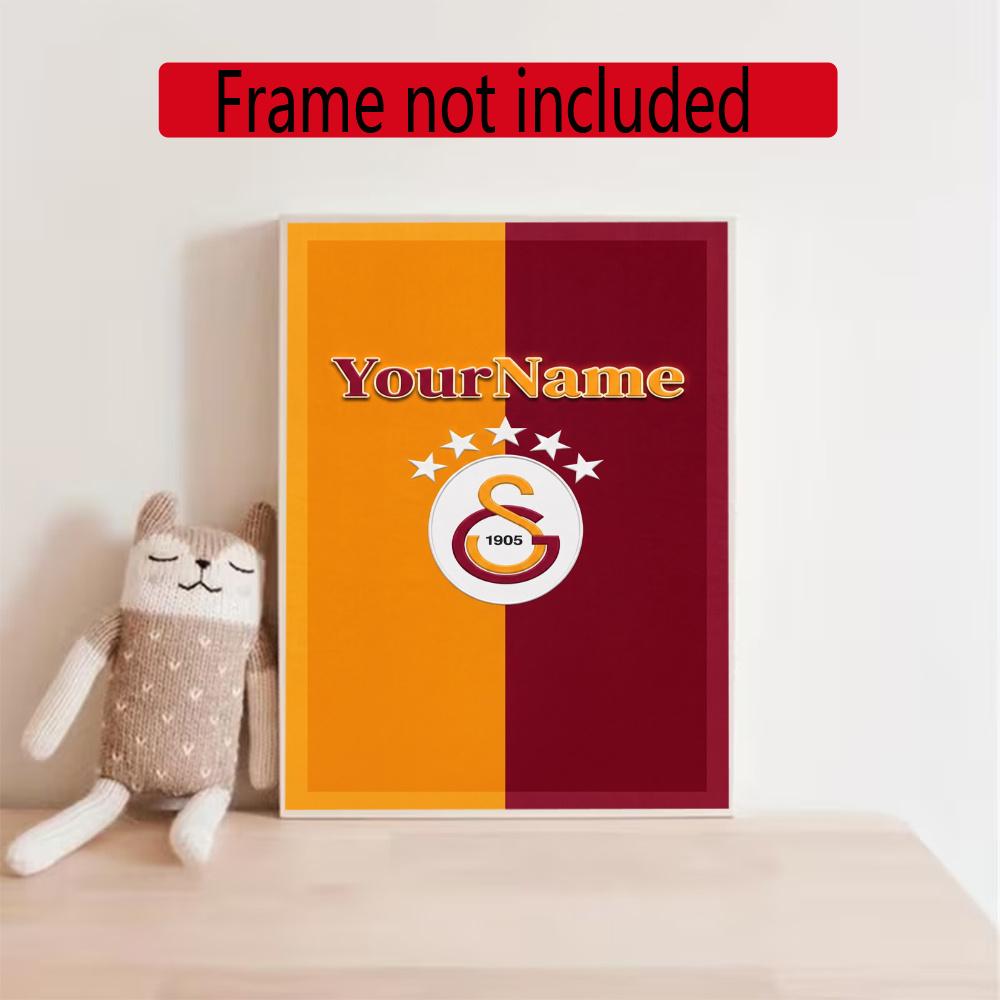 Galatasaray Customize Your Name Diamond Painting Round Diamond Diy Frameless Holiday Artwork Suitable For Home Office Wall Decoration