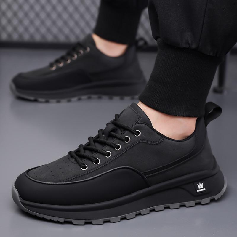 Fashion New Fashion Platform Leather Outdoor Casual Sneakers for Men Designer Soft-soled Spring Autumn Increase Men's Sports Shoes