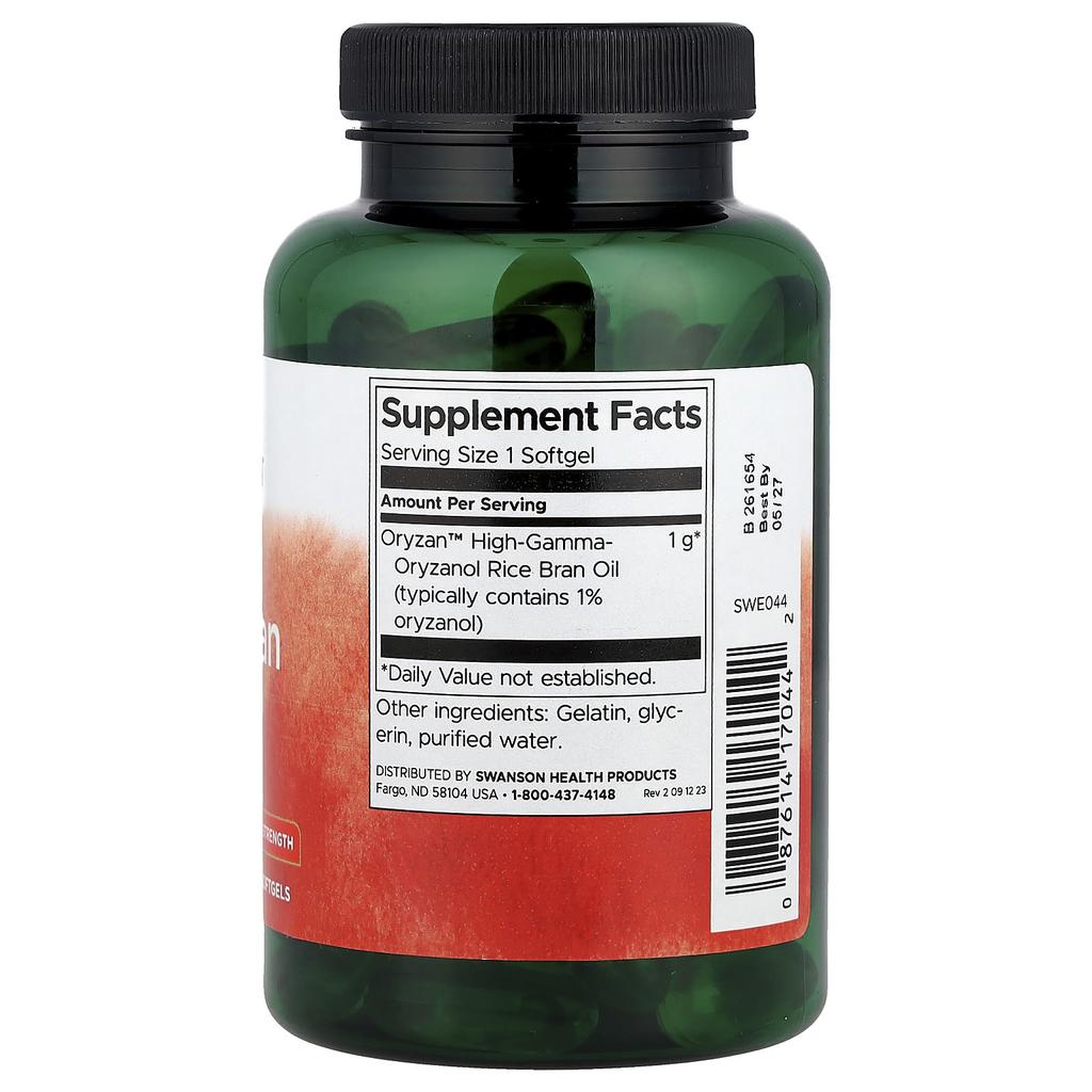 Oryzan™ Rice Bran Oil, 1,000Mg, 90 Softgels