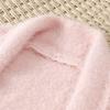 High-end Women's Mink Fleece Knitted Cardigan Autumn WinterThick Warm Plush Knitted Long Coat