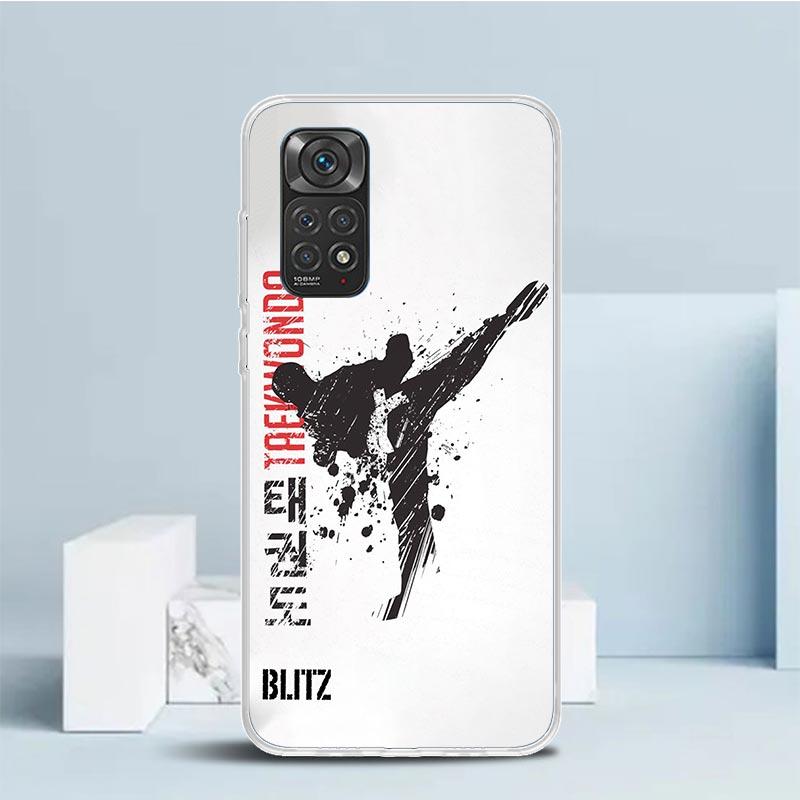Kungfu Taekwondo Phone Case For Xiaomi Redmi Note 15 14 14S 13 12S 12 Pro Plus 11S 11 11T 11E 10S 10 + Soft TPU Back Cover Redmi