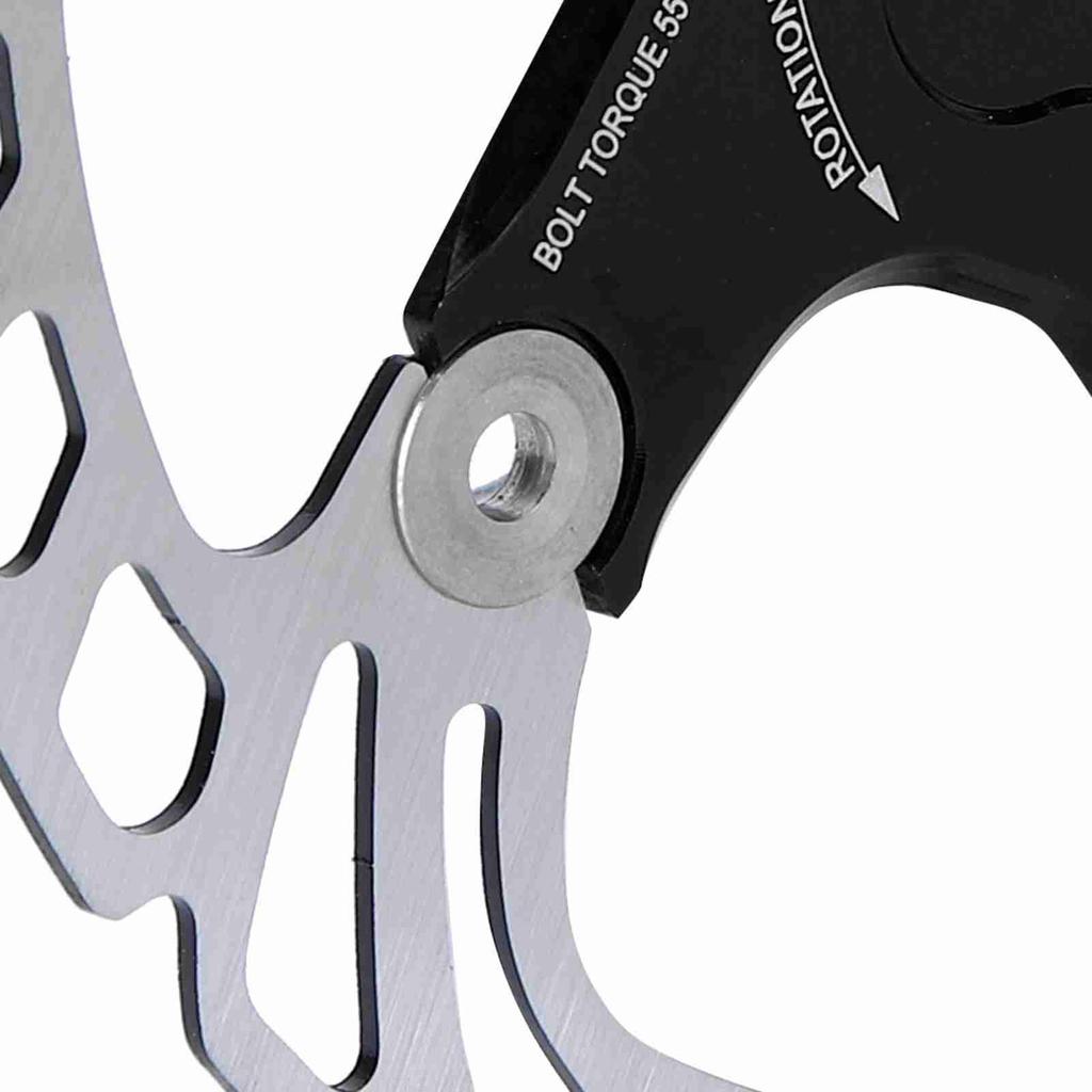 20300CMm Floating Disc Six     Mountain Bike Brake Disc Cycling Accessory(blacksilver )