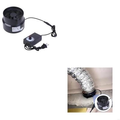 Exhaust Fan Quiet Duct Extractor Air Boosters Fan Ventilation Exhaust Air Blower Ventilator Fan Home Chicken Coops