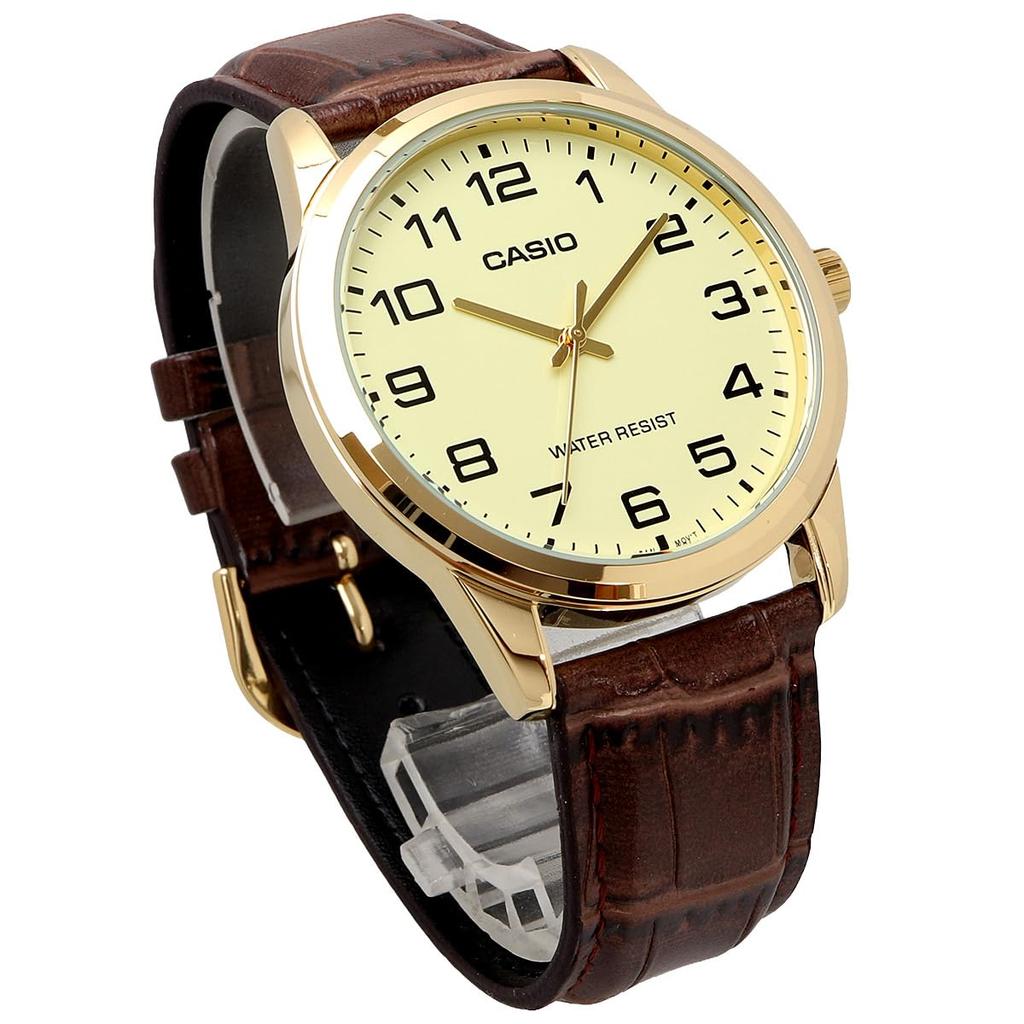 CASIO Analog Quartz Watch presentation simple Gold x Cream Yellow [Casio] Men's MTP-V001GL-9B (No box, packaging) (Overseas model)