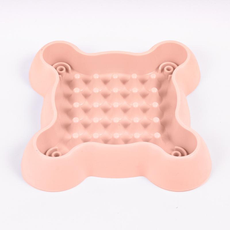 New dog slow food bowl anti-knock dog food bowl cat bowl non-slip at the bottom of the eating utensils pet food basin anti-choke bowl dog bowl