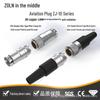 Zhonglian ZJ10 8/12-core Aviation Round Connector for Industrial Cameras