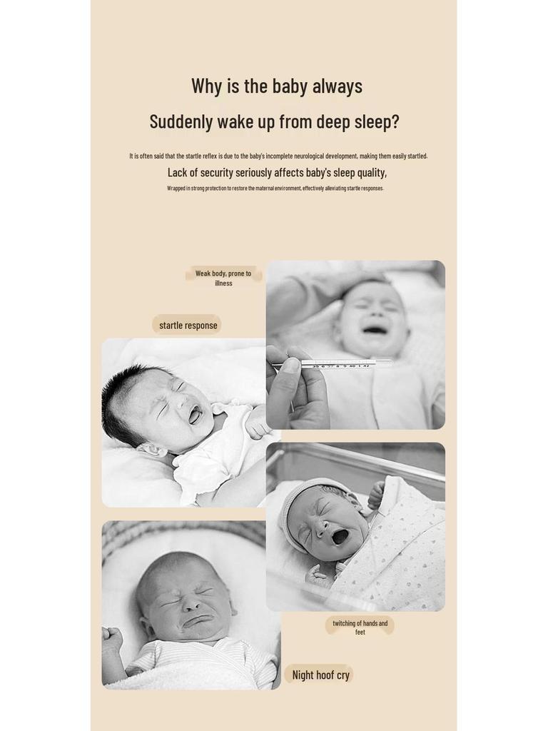 Anti-Startle Baby Swaddle Blanket, Summer Style, Pure Cotton Newborn Sleep Sack