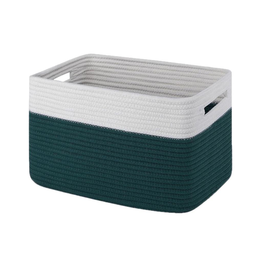 Cotton Rope Woven Basket: Desktop Organizer & Toy Storage