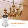 10 Pcs Flanging Sleeve Lamp Base Cover Crystal Chandelier Socket Shell Lighting Replacement Accessory Car Light Holder